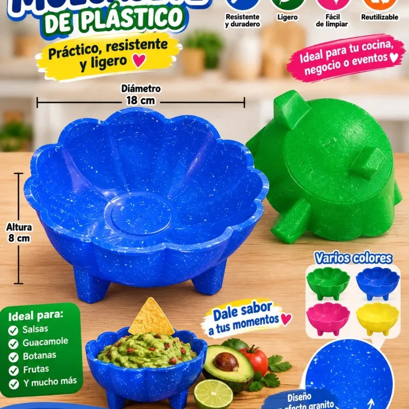 MOLCAJETE SALSERO PLASTICO