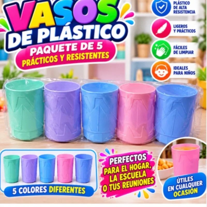 PAQUETE 5 VASOS