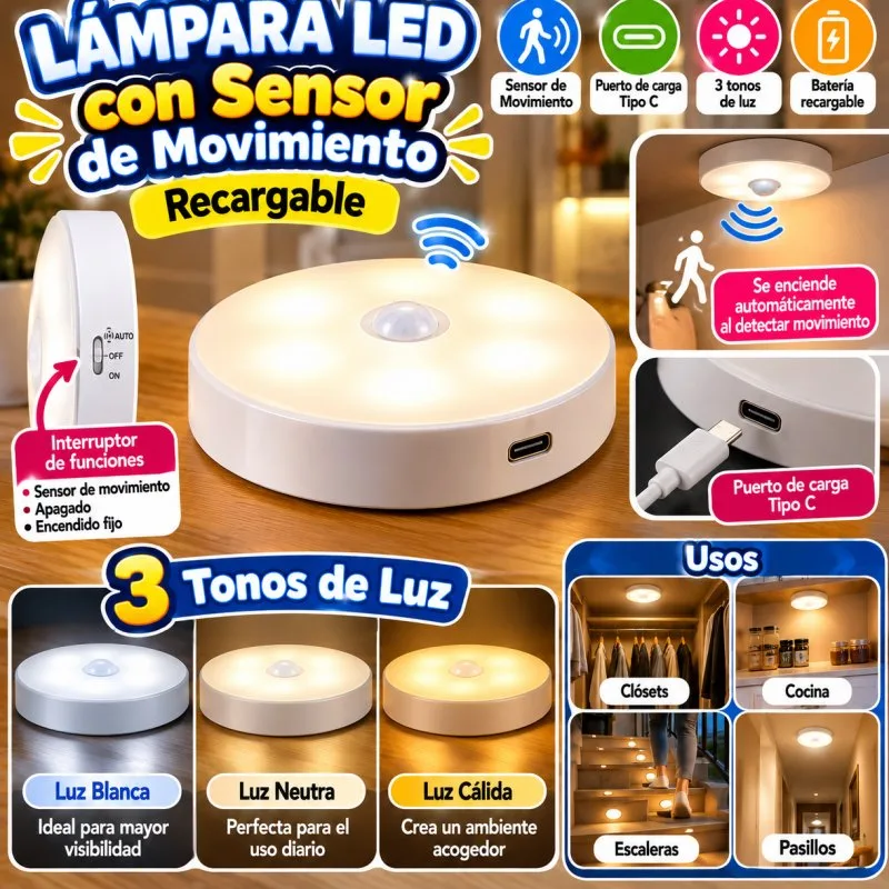 LUZ CON SENSOR
