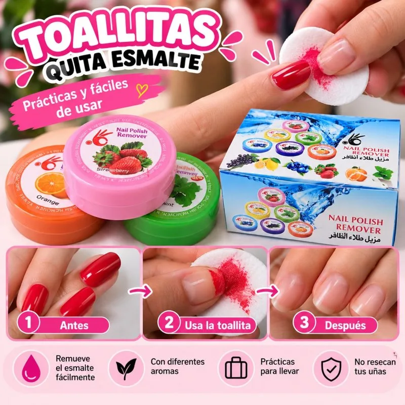 TOALLAS QUITA ESMALTE