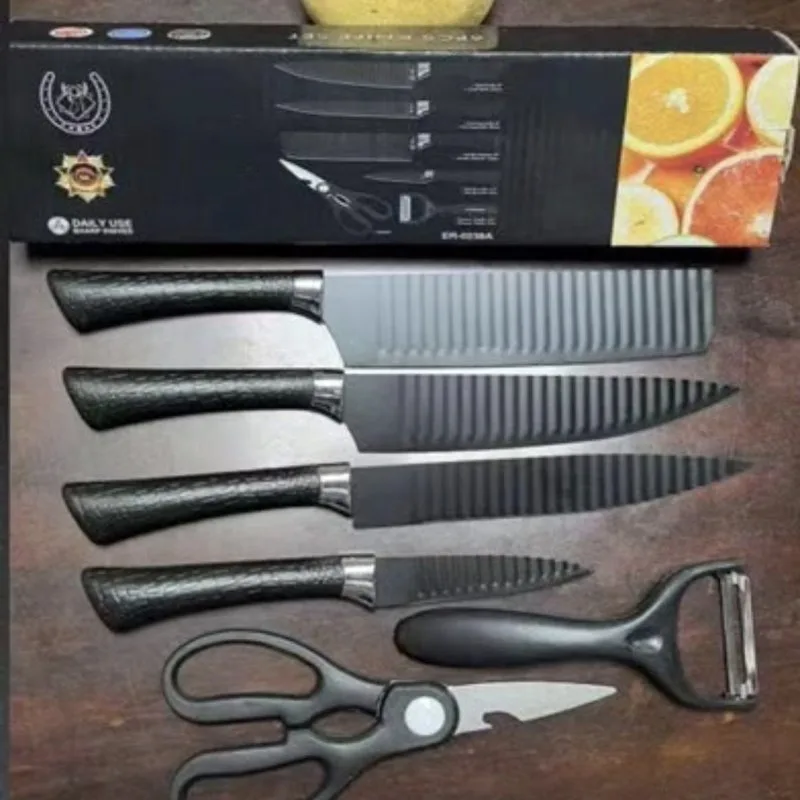 KIT CUCHILLOS NEGROS